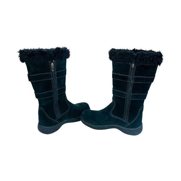 L.L. Bean Women's Black Faux Fur Winter Boots Size 7.5 - Picture 6 of 6